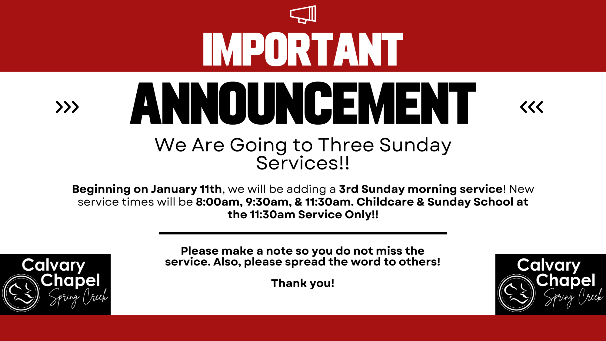 New Times for Sunday Services    Web Banner 4800 x 2700 px